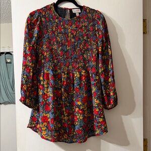 Floral Mini Dress - Multicolor